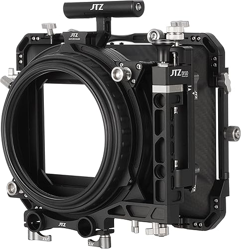 Miniatura 6 de JTZ DP30 Cine Lens Fibra de Carbono 4x4 Swing-Away Caja Mate con 0.591 in0.748 in Rod Rail Rig para Sony FS5 FS7 ARRI RED Canon C100 C200 C300 BM D