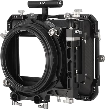 JTZ DP30 Cine Lens Carbon Fiber 4x4 Swing-Away Matte Box with 15mm/19mm Rod Rail Rig for Sony FS5 FS7 ARRI RED Canon C100 C200 C300 BM D Blackmagic BMPCC BMCC Pocket Cinema Panasonic Camera