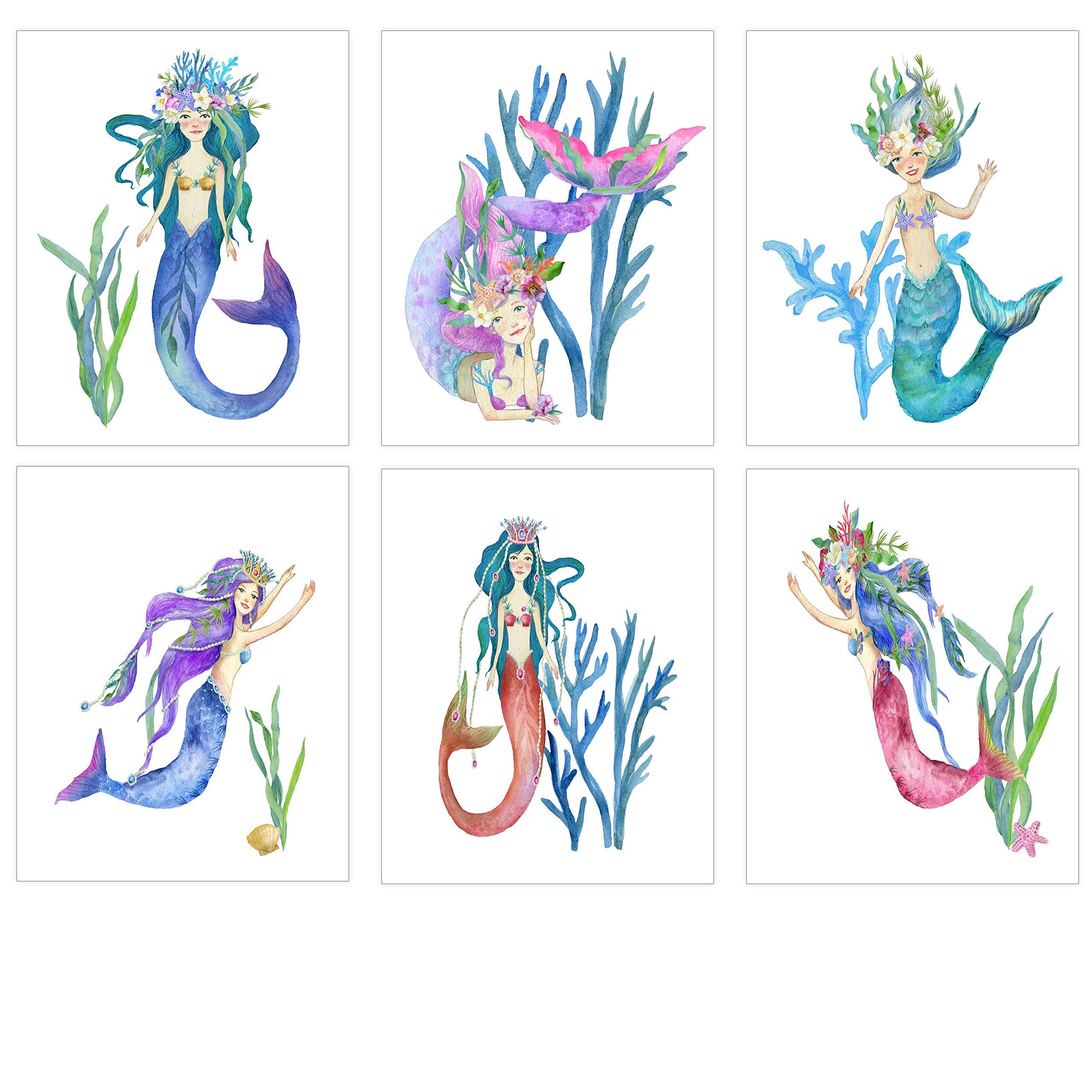 Mermaid Wall Decor Mermaid Wall Art For Girls Bedroom Princess