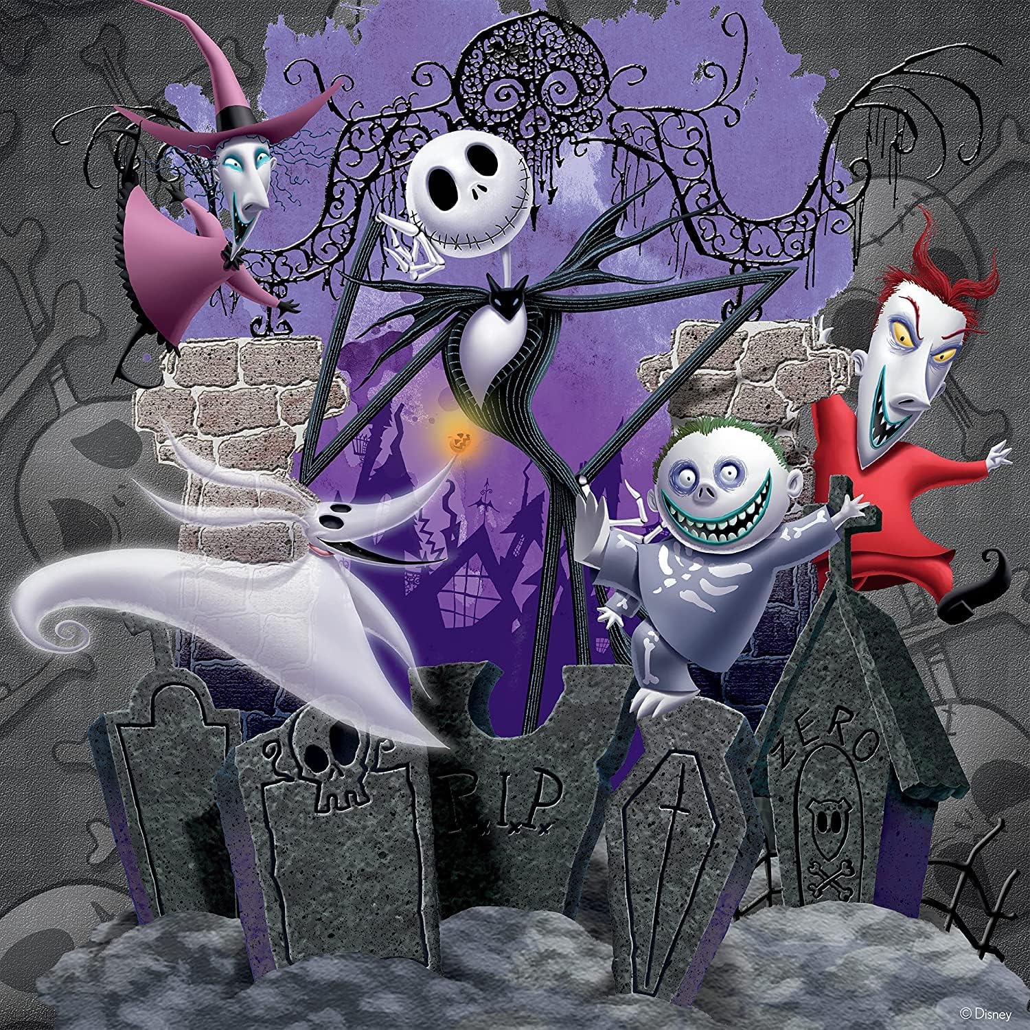 Ceaco - Disney - Nightmare Before Christmas - Nightmare Antics - Oversized 300 Piece Jigsaw Puzzle
