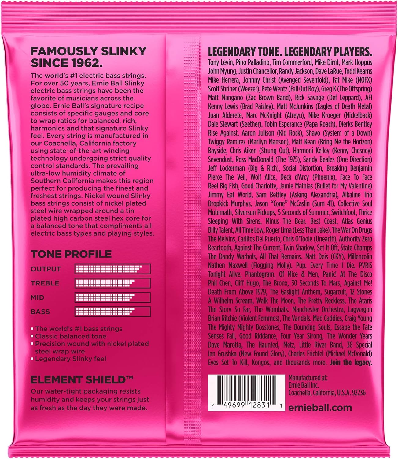 Ernie Ball P02824 ^2 Super Slinky 5 Bass Strings, 2 Pack