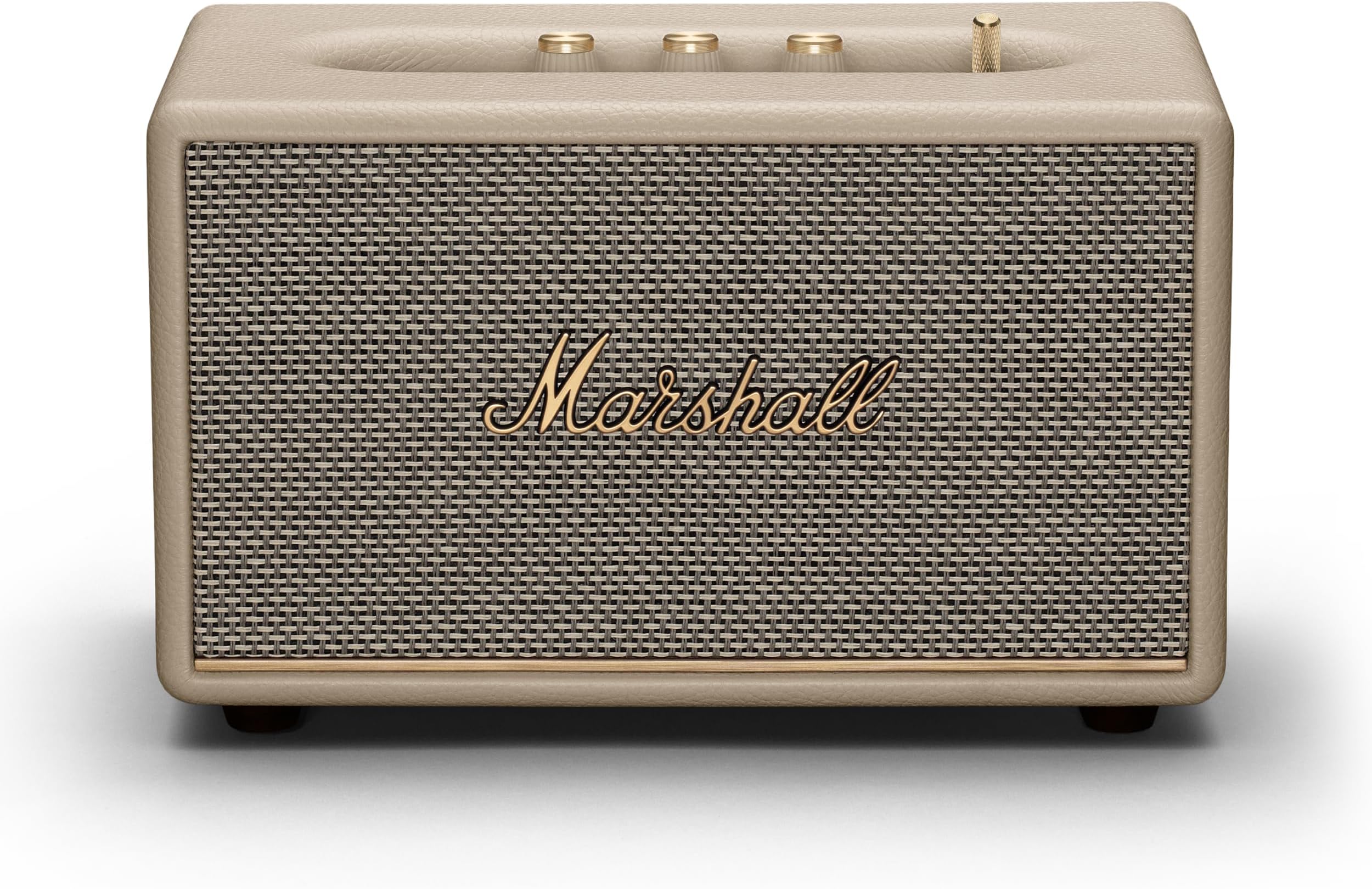 Marshall Acton III 60W Premium Home Wireless Speaker with Bluetooth 5.2 and Multiple Inputs - Enjoy signature Marshall sound | Cream