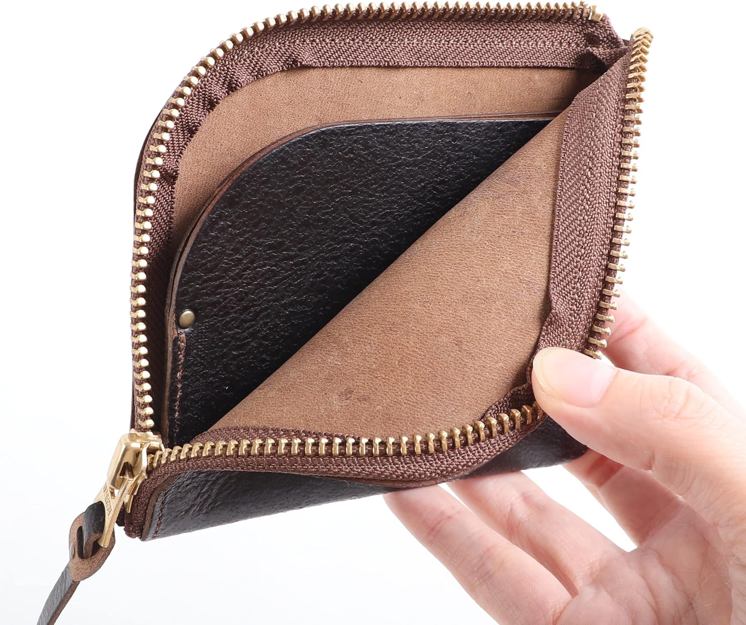 Amazon | [ANCHOR BRIDGE] アンカーブリッジ Short Wallet 財布 チョコ