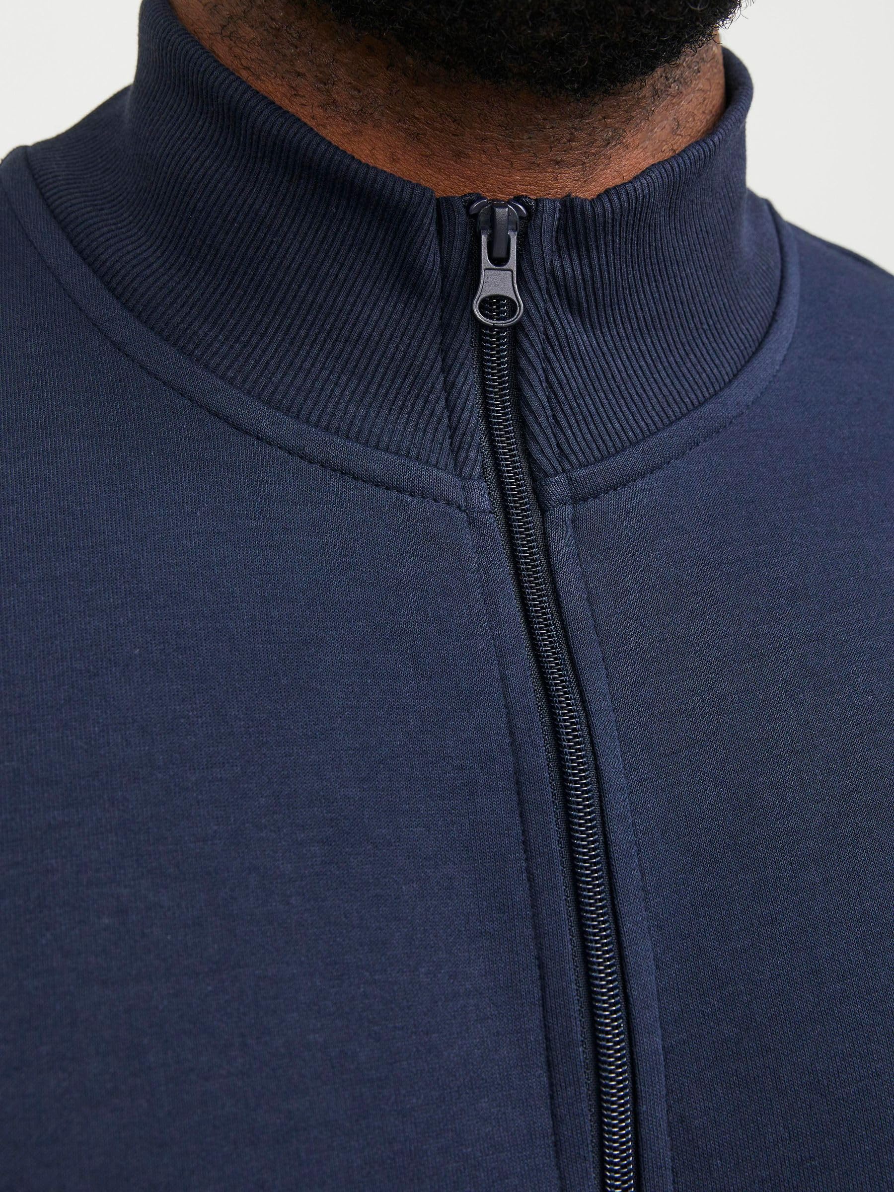 Jack & Jones Paulos Sweat Zip Pls Maglia di Tuta Uomo (Pacco da 1)