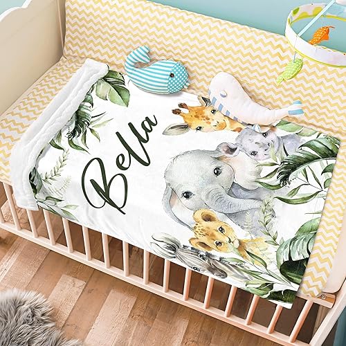 Miniatura 213 de Manta de bebé personalizada con nombre, mantas de bebé de elefante personalizadas para niñas, regalos de bebé, productos para bebés, mantas súper