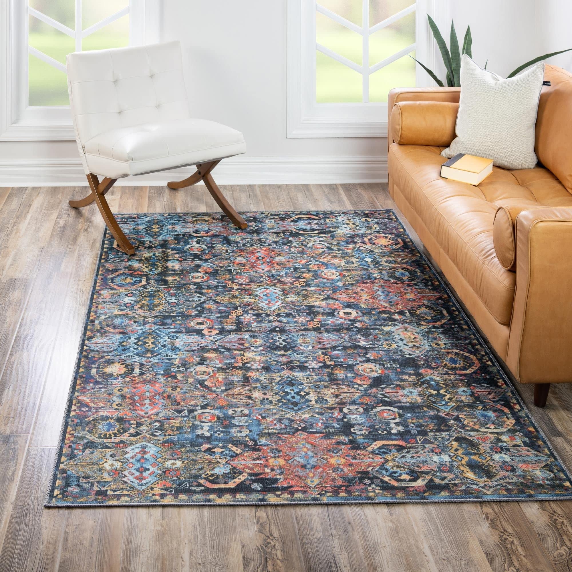 RugPal Southwestern/Lodge Rine Collection Area Rug 7'7"x10'6" - Multi