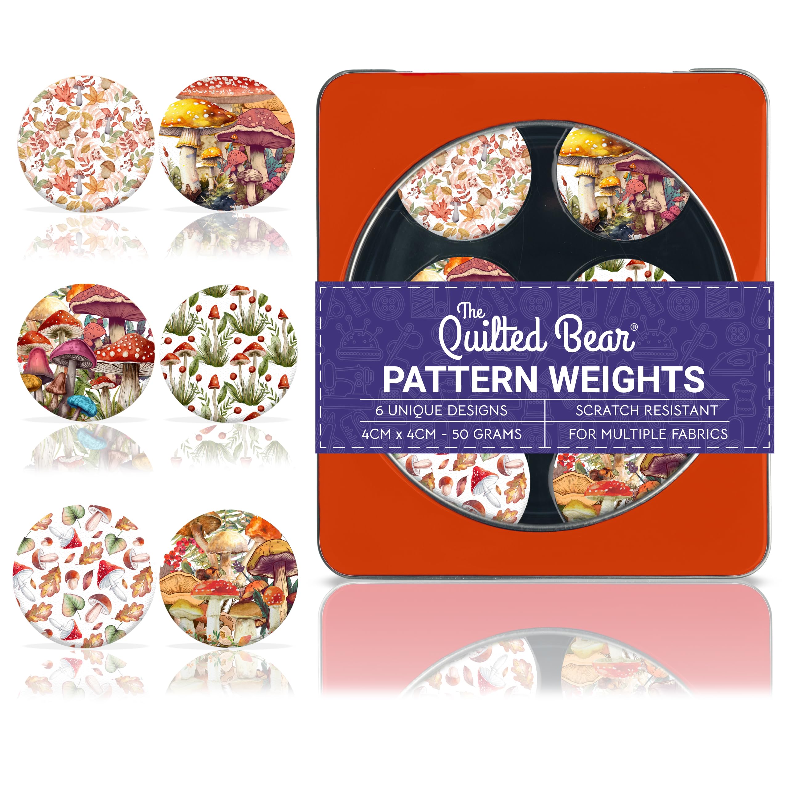 The Quilted Bear Pattern Weight Set