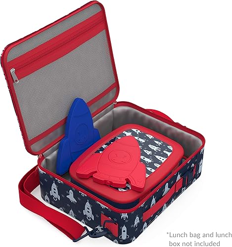 Vista 23 de Bentgo Buddies - Paquetes de hielo reutilizables con purpurina, bolsas de hielo delgadas para loncheras, bolsas de almuerzo y enfriadores, Glitter