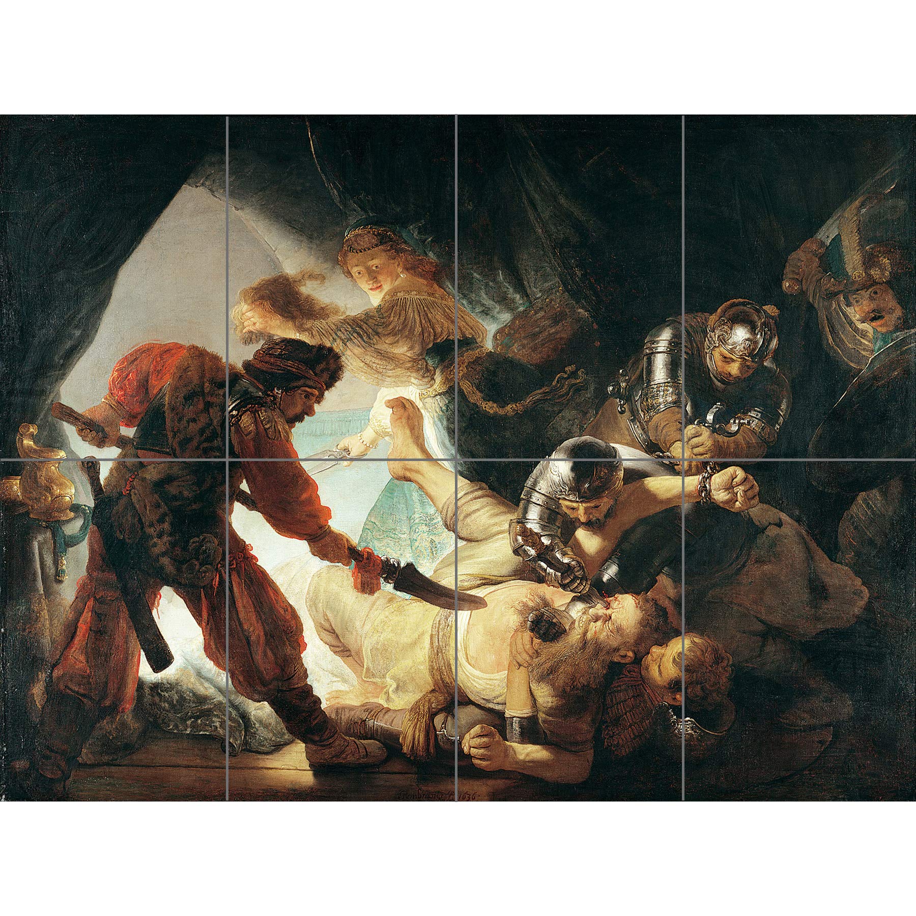 Artery8 Rembrandt The Blinding Of Samson XL Giant Panel Poster (8 Sections)
