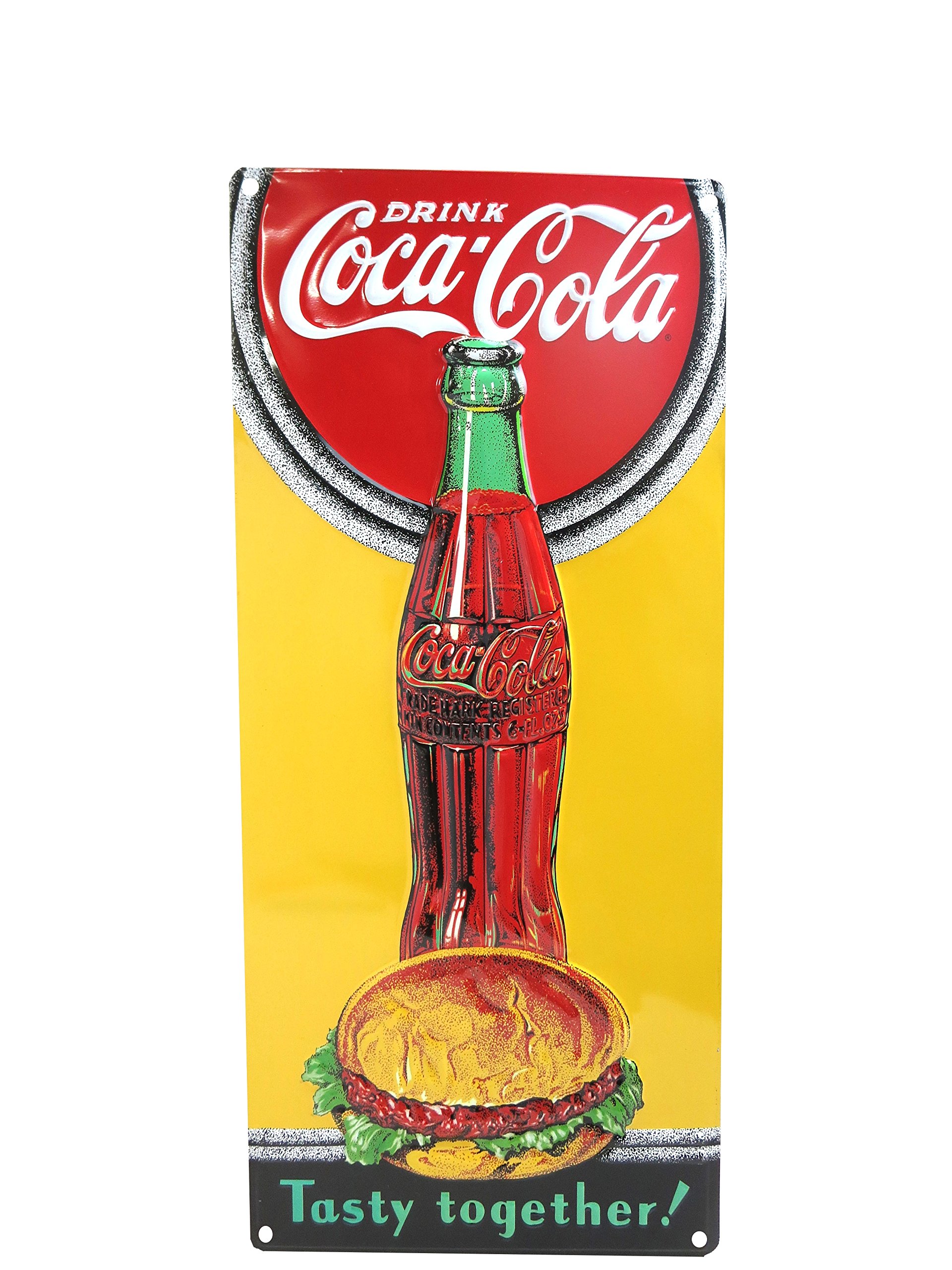 Amazon.co.jp: エンボスメタルサイン COCA COLA TASTY TOGETHER