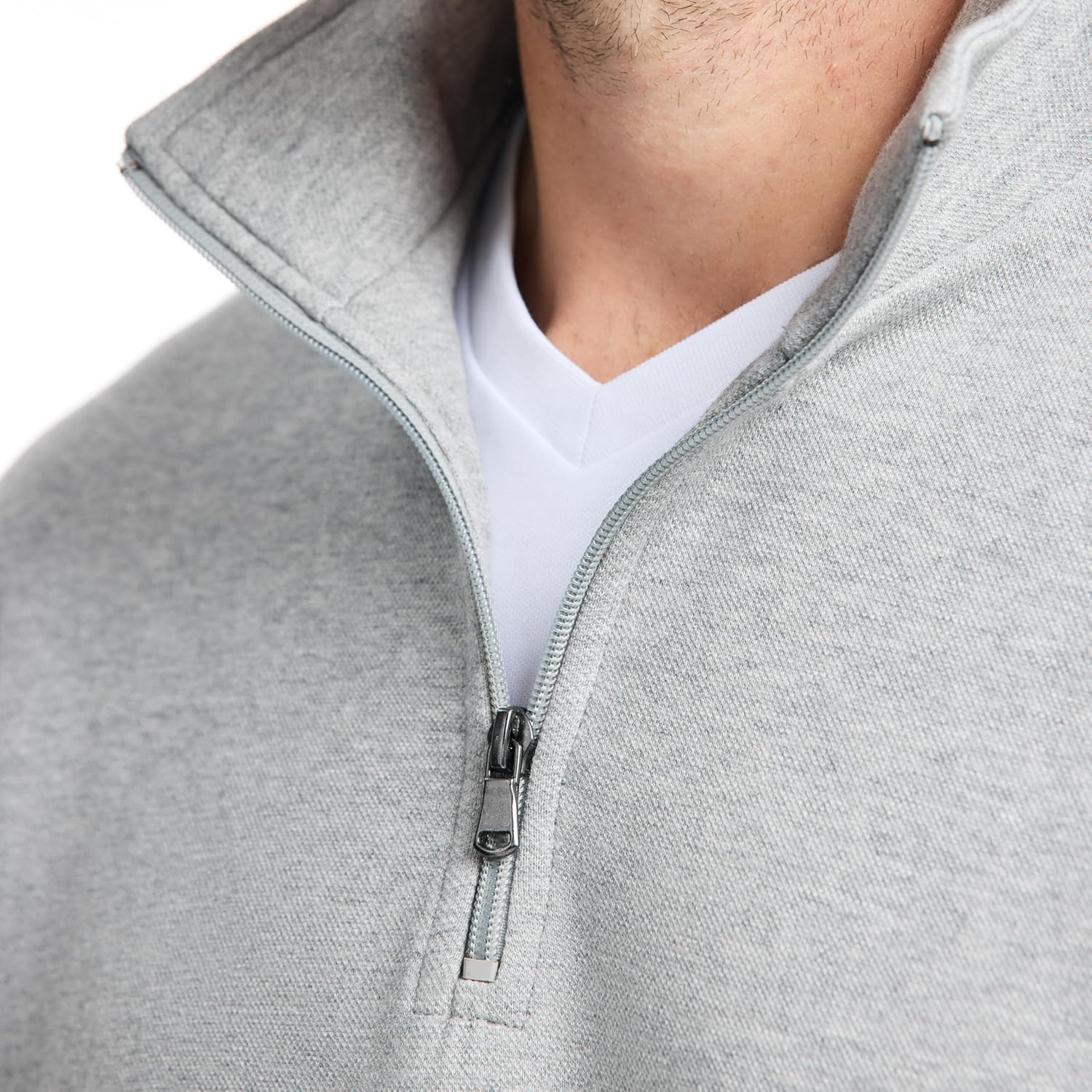 SAKS Fifth Avenue Men's Pique Quarter-Zip Pullover - Image 4