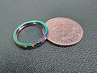 Vista 5 de Silipac Llaveros pequeños de 0.8 pulgadas (0.787 in) – Llavero resistente a granel para manualidades – Llavero dividido collar para mascotas, llaves