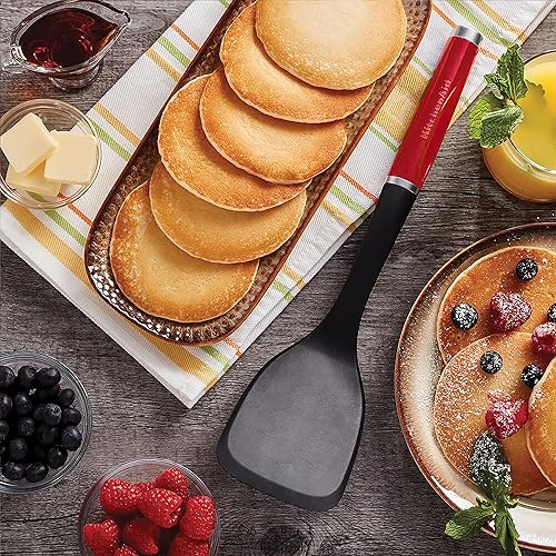 Miniatura 6 de KitchenAid Espátula sólida clásica, 13.5 x 3.3 pulgadas, rojo