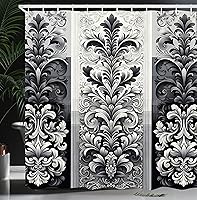 Vista 35 de Ambesonne - Colección de decoración, cortina para regadera de baño de poliéster