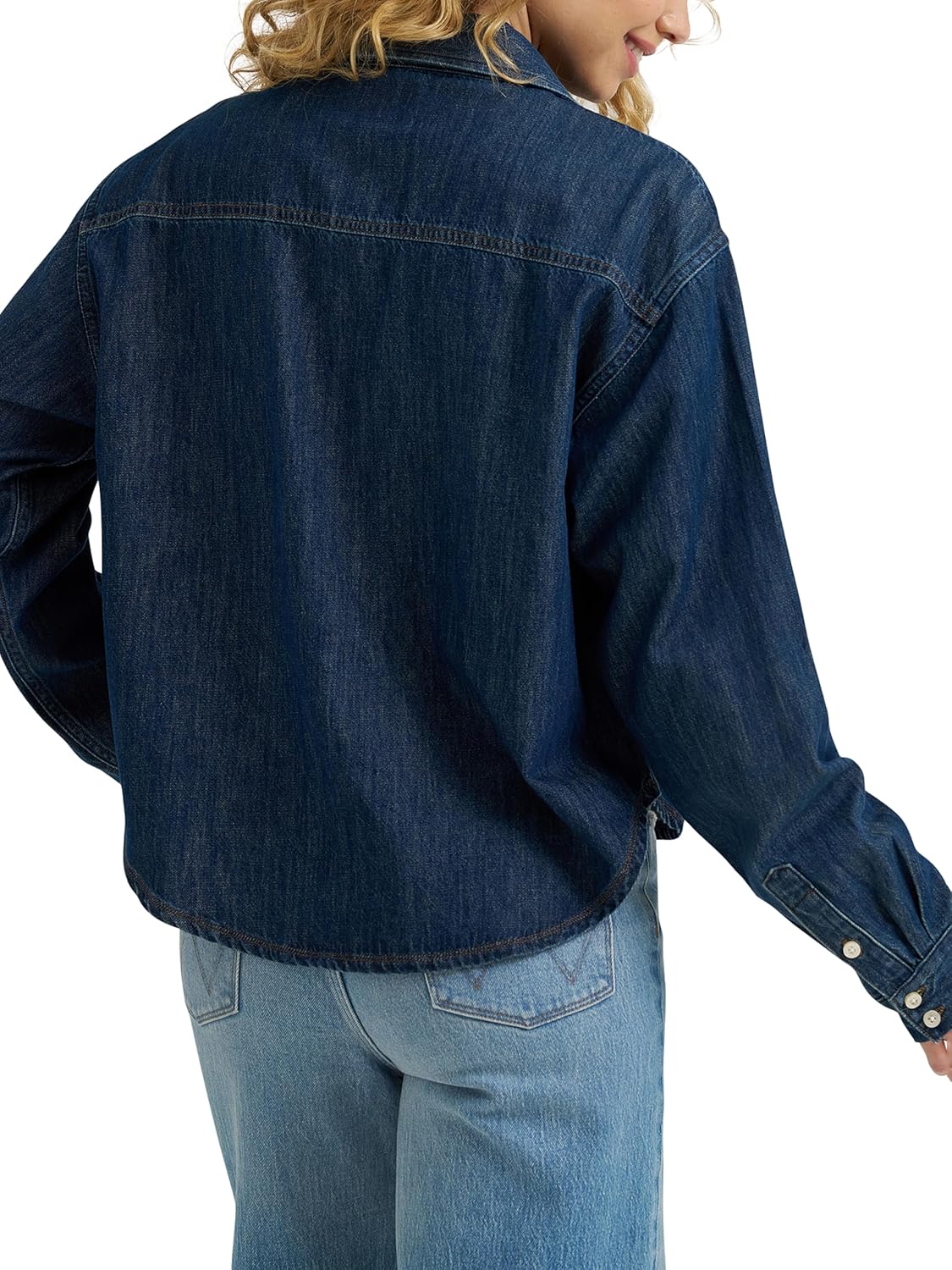 Wrangler Womens Women's Boxy Denim Shirt - Image 3