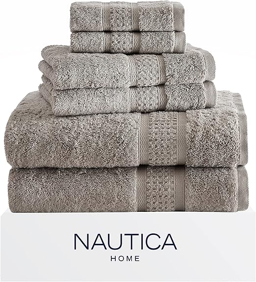 Nautica Oceane Collection 6 Piece Antibacterial Towel Set