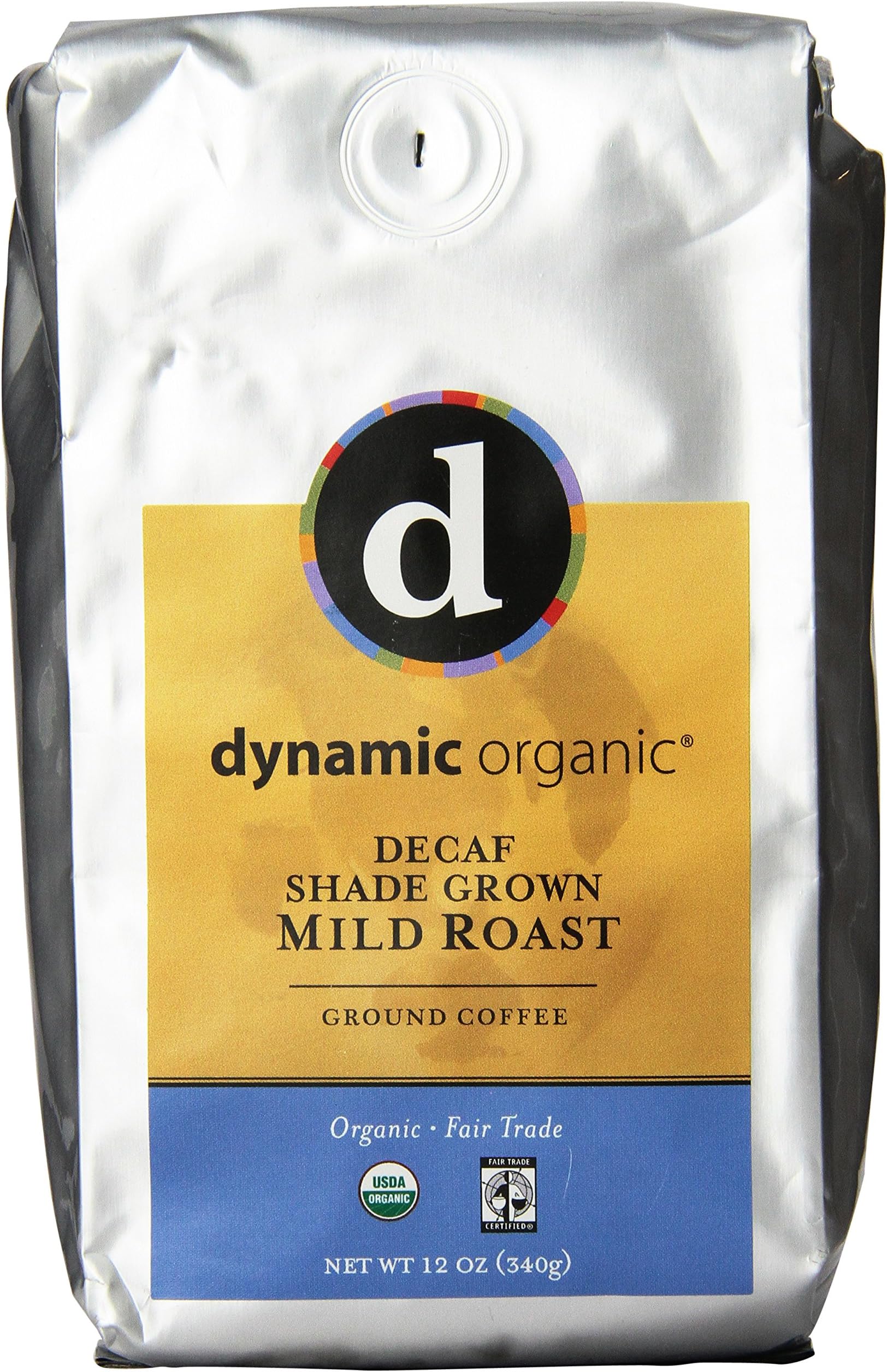 Ambassador Organics Decaf Organic Coffee, Mild Roast Ground, 12-Ounce