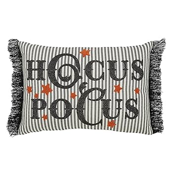 Amazon.com: VHC Brands Hocus Pocus Fringed Pillow, Fall and
