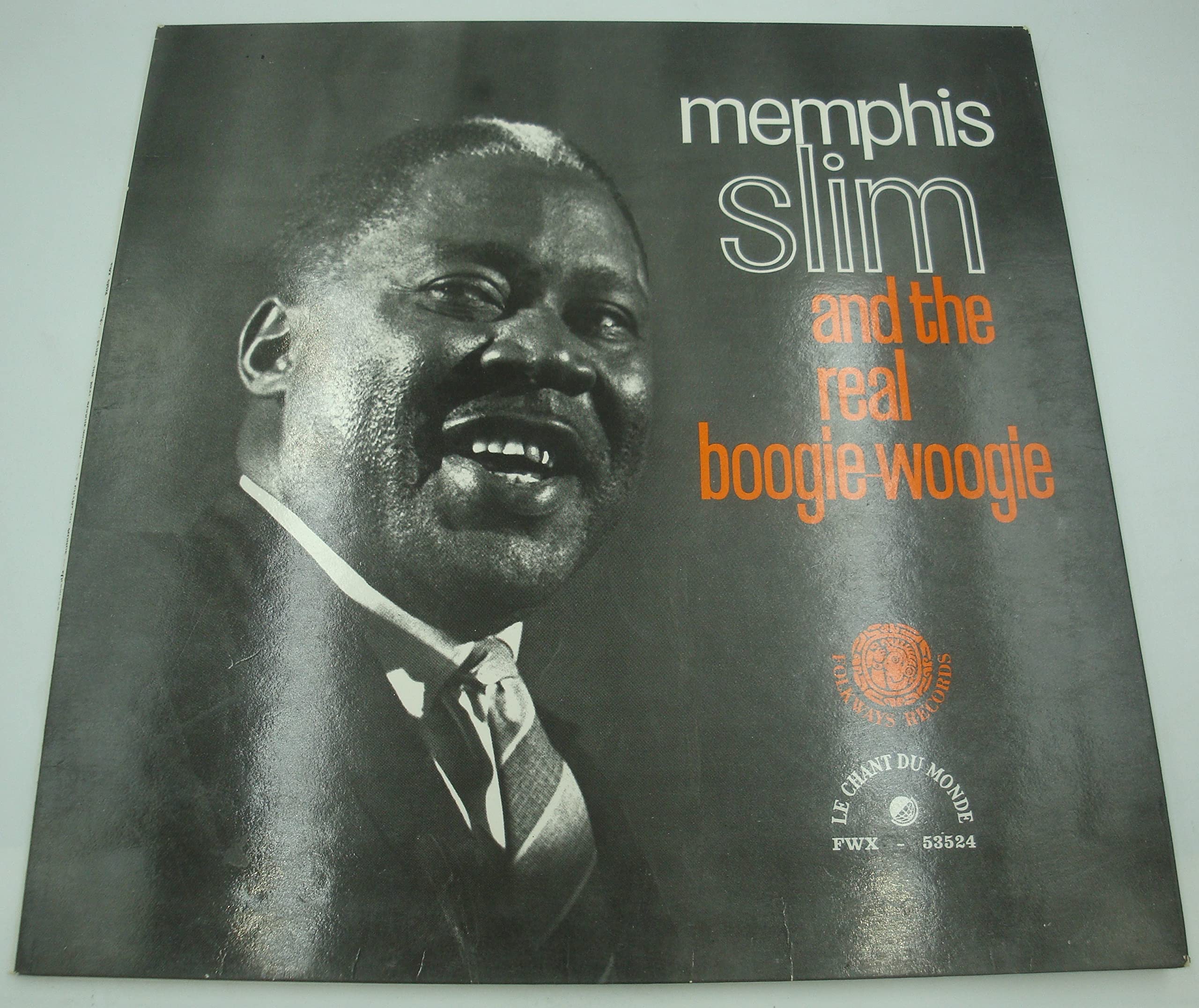 Memphis Slim and the real boogie-Woogie - disque Folkways records FWK 53524