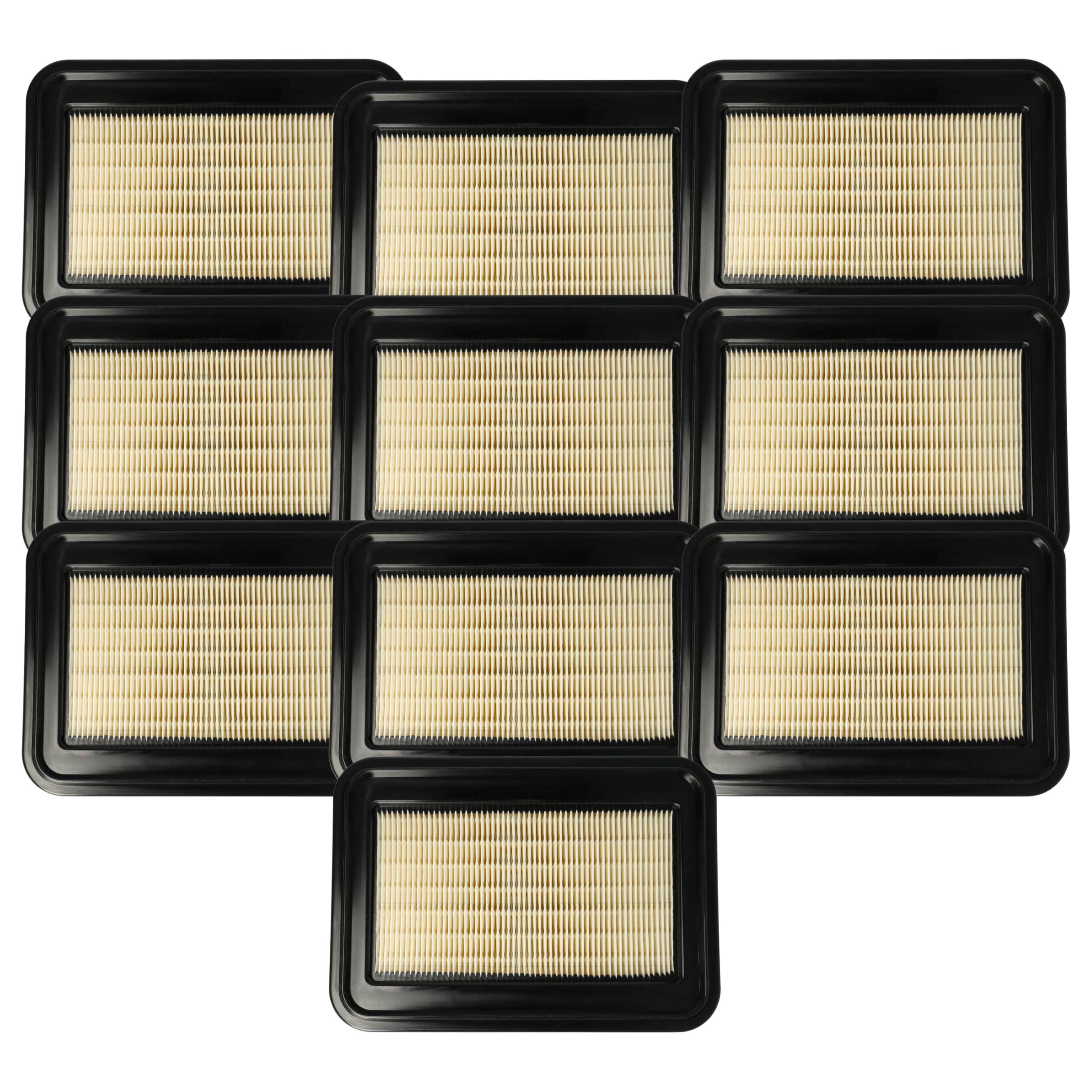 vhbw 10x Flachfaltenfilter F7 Ersatz für Makita W107418351 für Staubsauger