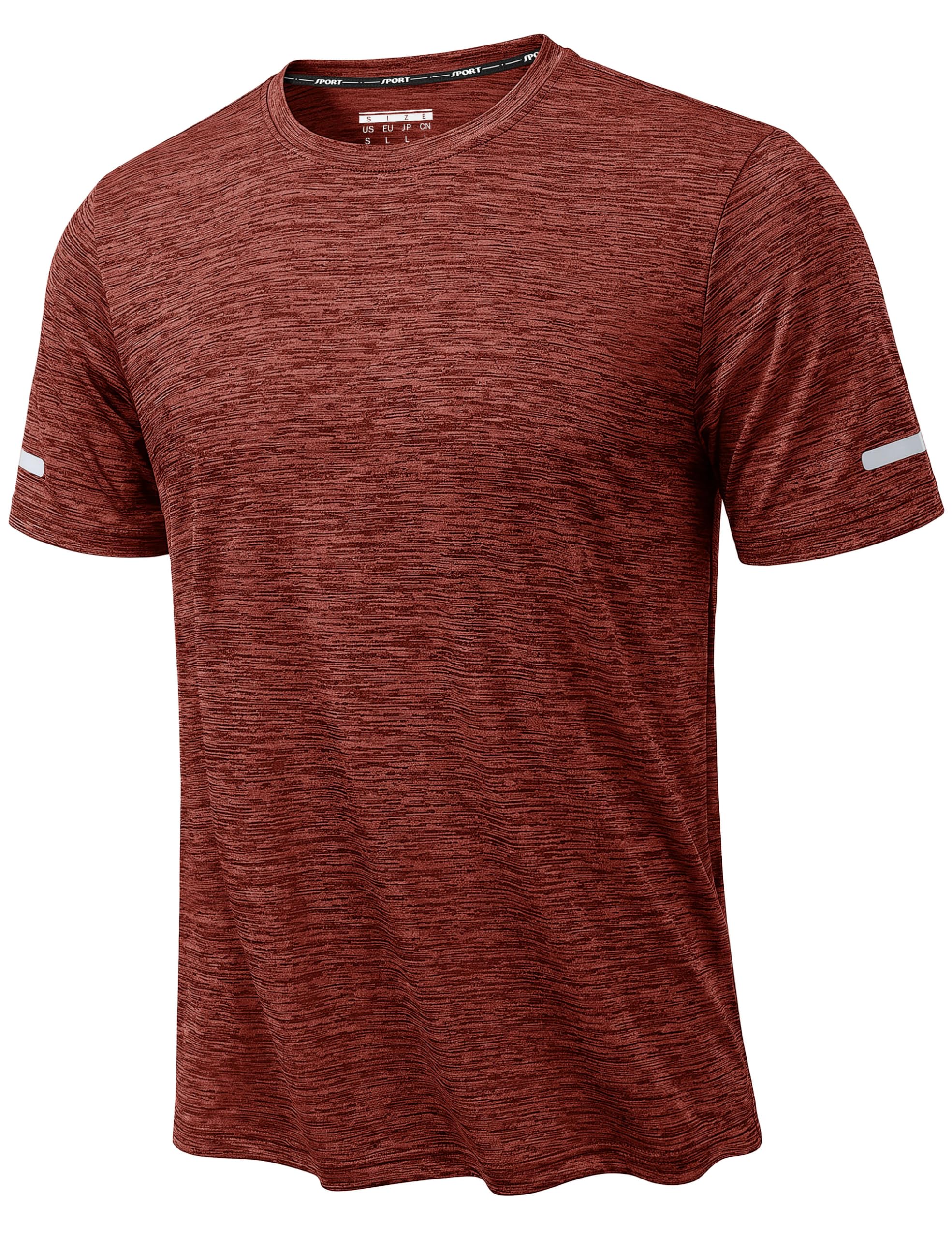 KEFITEVD Tshirts Herren Sport Funktionsshirt Kurzarm Schnelltrocknend Gym | Tennis Shirt, Sportbekleidung für Männer, schnelltrocknend, Rundhals und Basic Design, ideal für Fitness