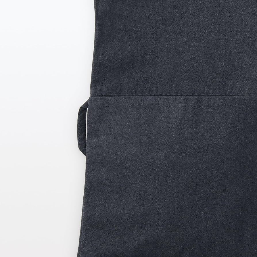 Amazon｜無印良品 着脱しやすい 割烹着 ダークグレー フリーサイズ