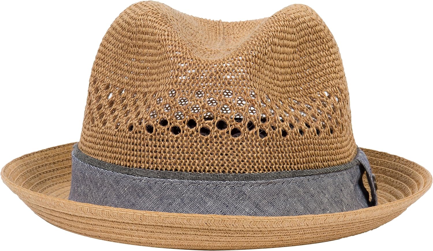Porkpie Pork Pie Fedora Hat Trilby Cuban Cap Paper Straw Up Short Brim