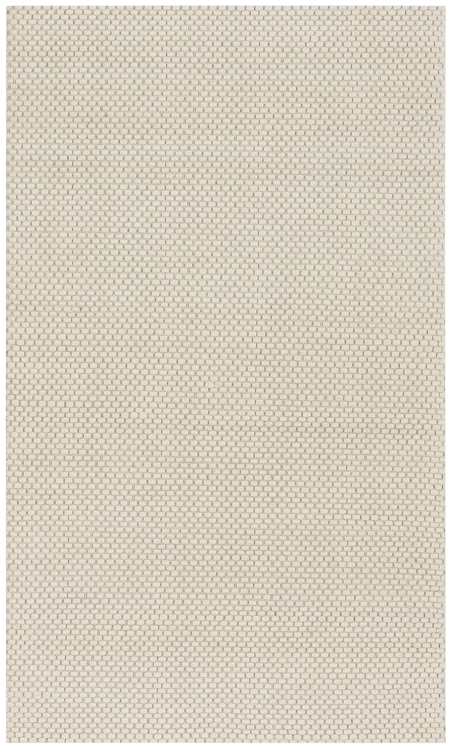 Safavieh Geometric Rug for Living Room, Dining Room, Bedroom - Natura Collection, Short Pile, in Ivory, 61 X 91 cm