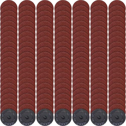 Miniatura 9 de 150 discos de lijado de 2 pulgadas con bloqueo de rollo para amoladora de superficie de lijado para preparación de superficies, tira de molienda