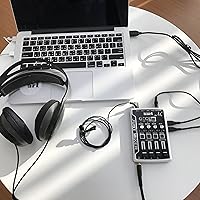 Vista 2 de Maker Hart Just Mixer M - Mezclador de micrófono compacto de 4 canales, 2 entradas y 2 entradas estéreas, alimentación de micrófono, entrada