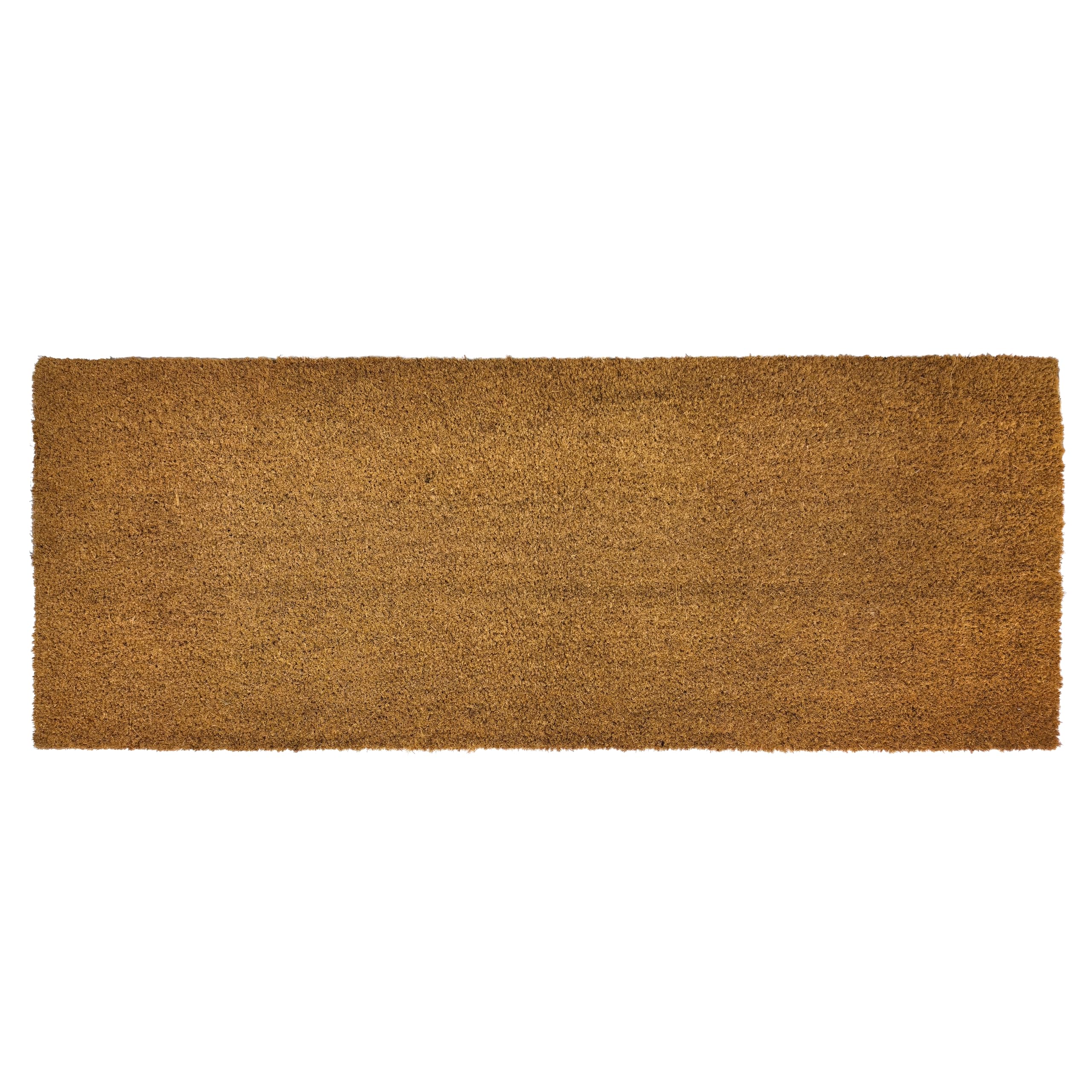 EHC PVC Backed Natural Coconut Coir Plain Entrance Matting Outdoor & Indoor Mat, 45 x 120 cm