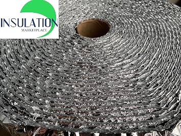 SmartBUBBLE - 48 x100ft Reflective Insulation Roll, Single Bubble Radiant Barrier, Thermal Insulation Shield - 3/16 Single Bubble