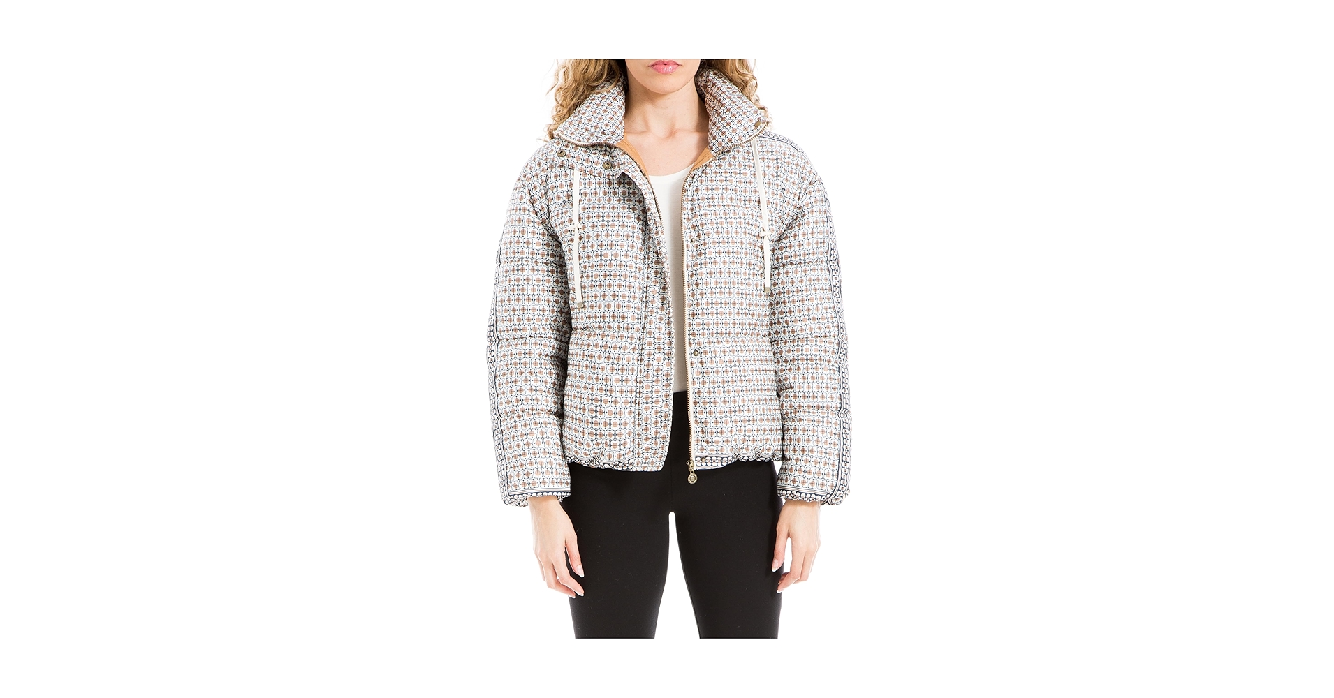 Amazon.com: Max Studio Women's Puffer Jacket, Multicolor