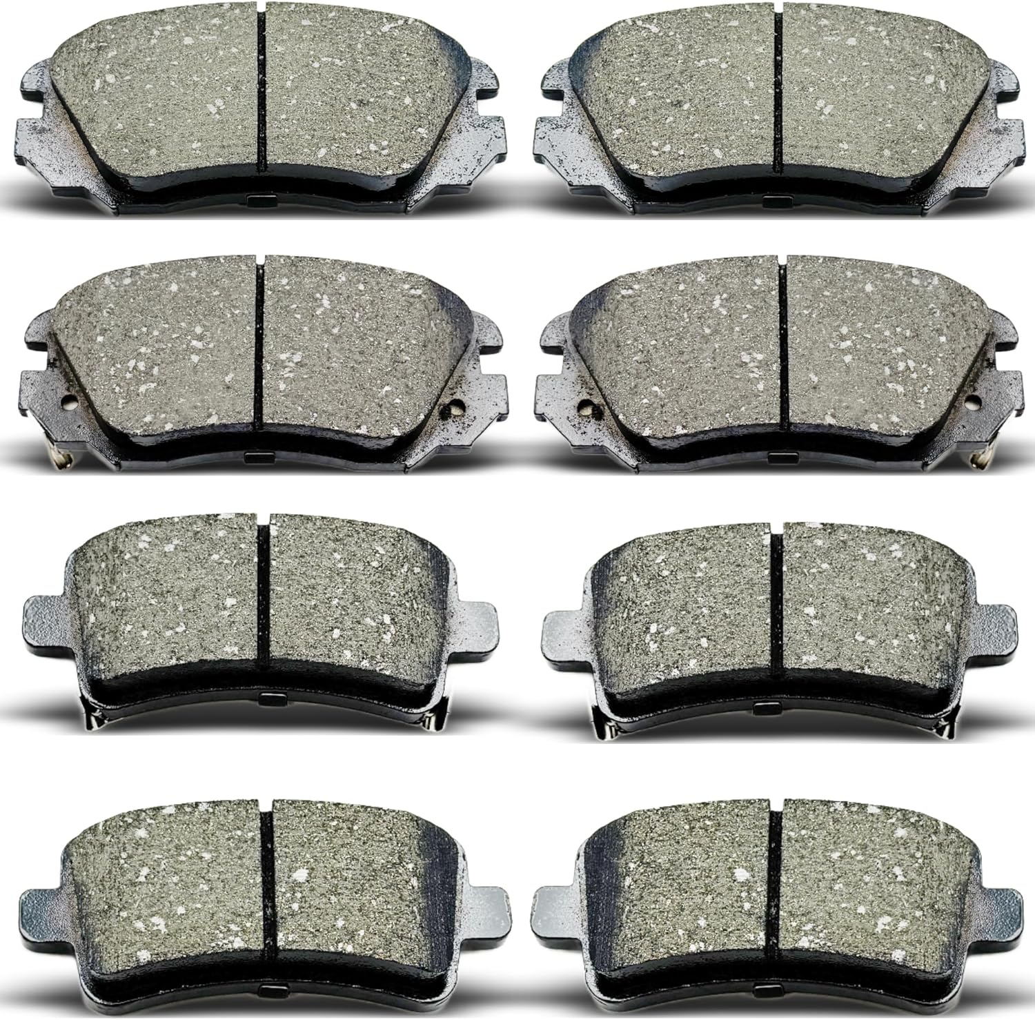 Front Rear Ceramic Brake Pads 8 Pieces Set fit for for 2014-2020 Chevrolet Impala,for 2013-2015 Chevrolet Malibu,for 2010-2016 Buick Allure/Lacrosse/Regal,for 2011 SAAB 9-5