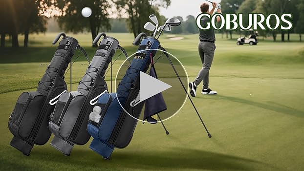 Amazon.co.jp: GOBUROS ゴルフ スタンドバッグ 7本収納 セルフ