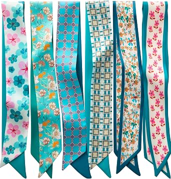 ZXZH 6 Pack Fashion Scarves for Women, Versatile Boho Head Scarf
