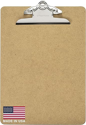 Miniatura 9 de Officemate - Portapapeles de madera reciclada, clip de 6 pulgadas, paquete de 2 portapapeles, tamaño carta (9 x 12.5 pulgadas), marrón (83100)