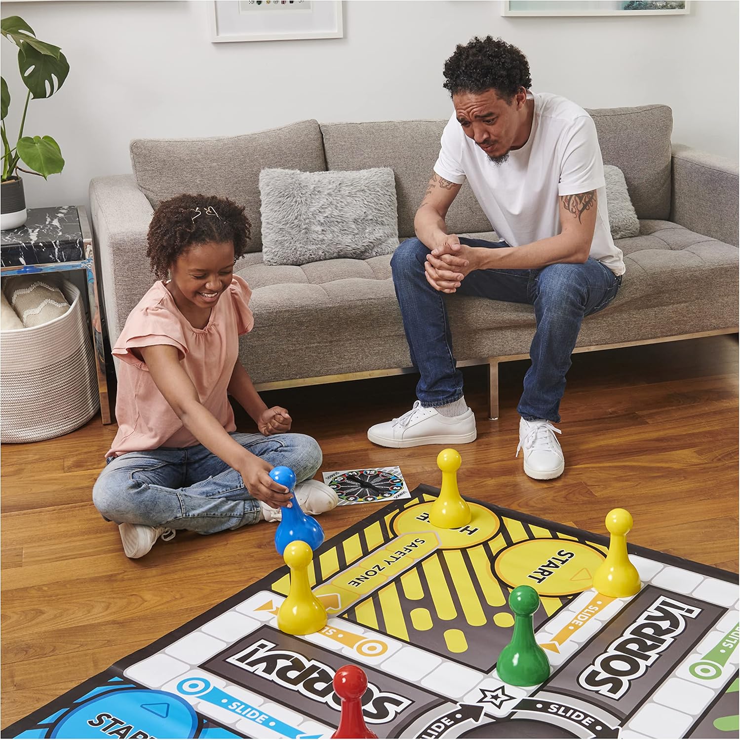 Buy Giant Sorry Classic Family Board Game Indoor Outdoor Retro Party Activity With Oversized Gameboard Pieces For Kids And Adults Ages 6 Up Online In Indonesia B08qsmhd6l