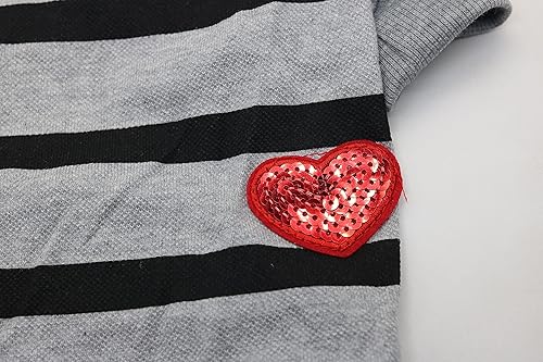 Vista 48 de Paquete de 2 camisetas a rayas de bulldog francés para perros medianos, camisetas para Boston Terrier, Pitbull Bichon, Primavera y verano, ropa