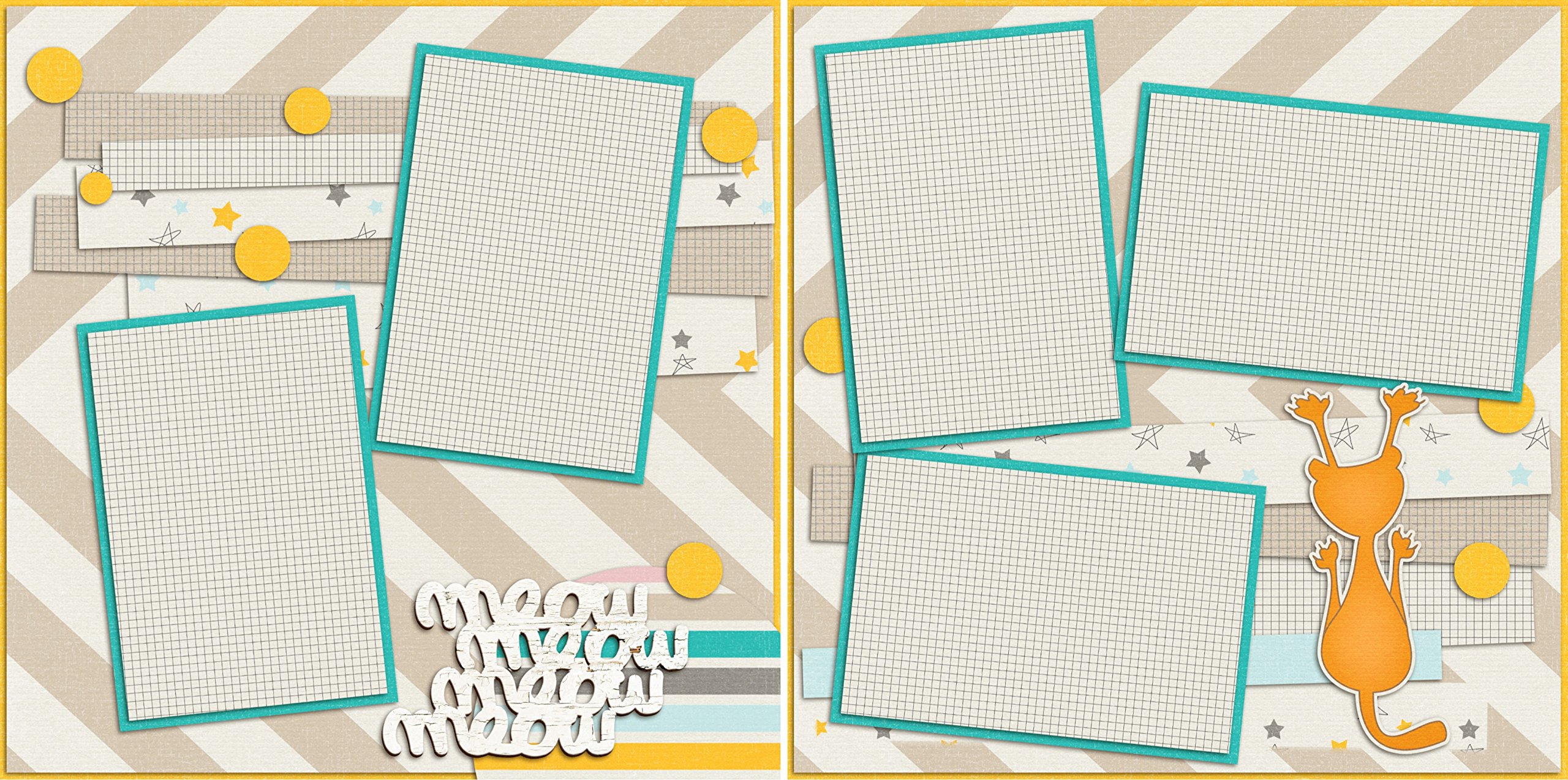 Zestaw do scrapbookingu My Cat - 5 układów podwójnych stron