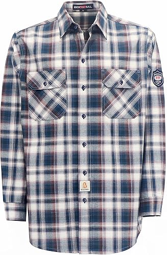 BOCOMAL FR Shirts 6.25oz Camisas de soldadura ligeras Camiseta ignífuga para hombre ignífuga