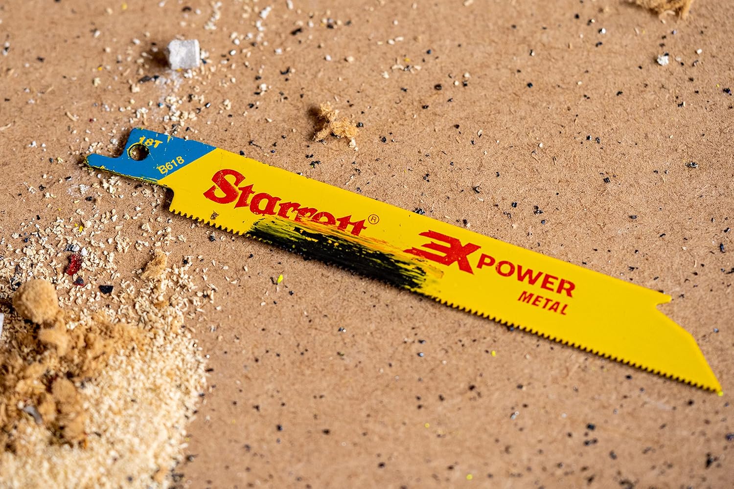 Starrett B614-5 Bi-Metal Unique Straight Fast Cut General Purpose Reciprocating Blade, 0.035" Thick, 14 TPI, 6" Length x 3/4" Width (Pack of 5)