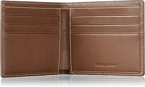 Miniatura 4 de Perry Ellis Cartera de cartera delgada para hombre bi-fold con puntada de contraste RFID