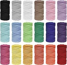 18 Pack Macrame Cotton Strand 2mm x 30m Macrame Yarn, Cotton Rope, Macrame Rope, Macrame Rope, Macrame Rope, Macrame Yarn, Macrame Yarn, Macrame Yarn, DIY Craft, Bohemian Decorations, Bedroom