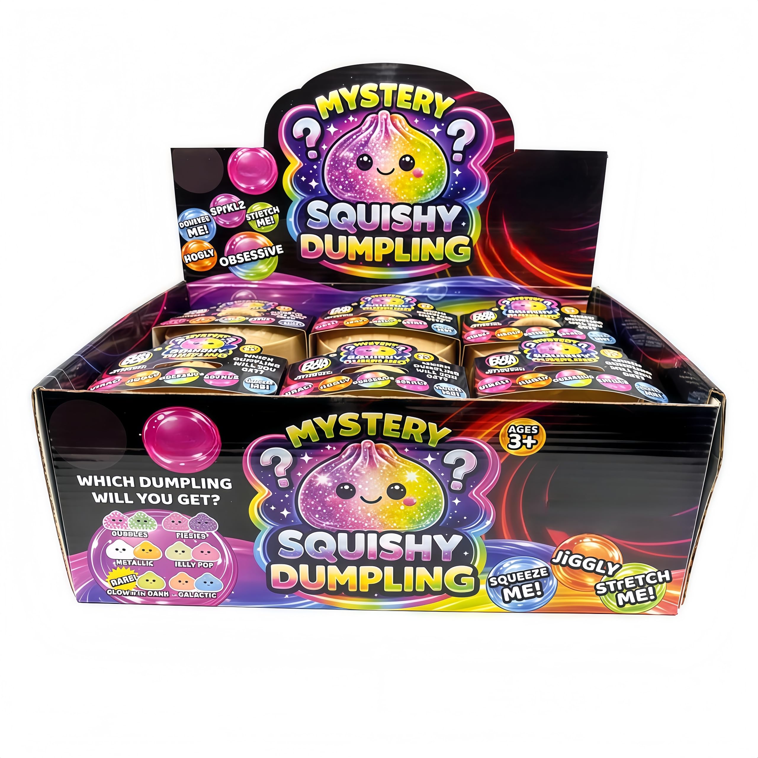 12pcs Dumpling-shaped Soft And Cute Toys | Giant Dumpling Squishys, Cute Soft Glitter Calming For Relaxation Boys Girls Children Adults Students Home Office Classroom