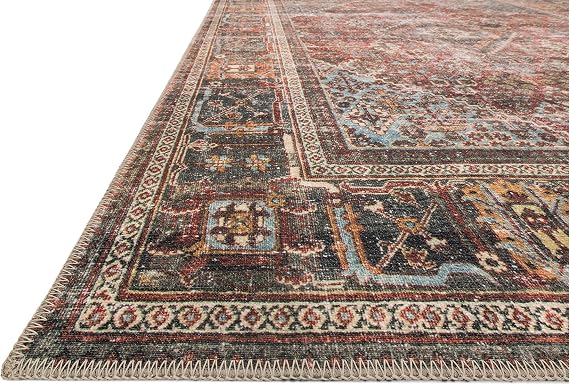 Loloi Loren Brick/Midnight 18 x 18 Sample Rug