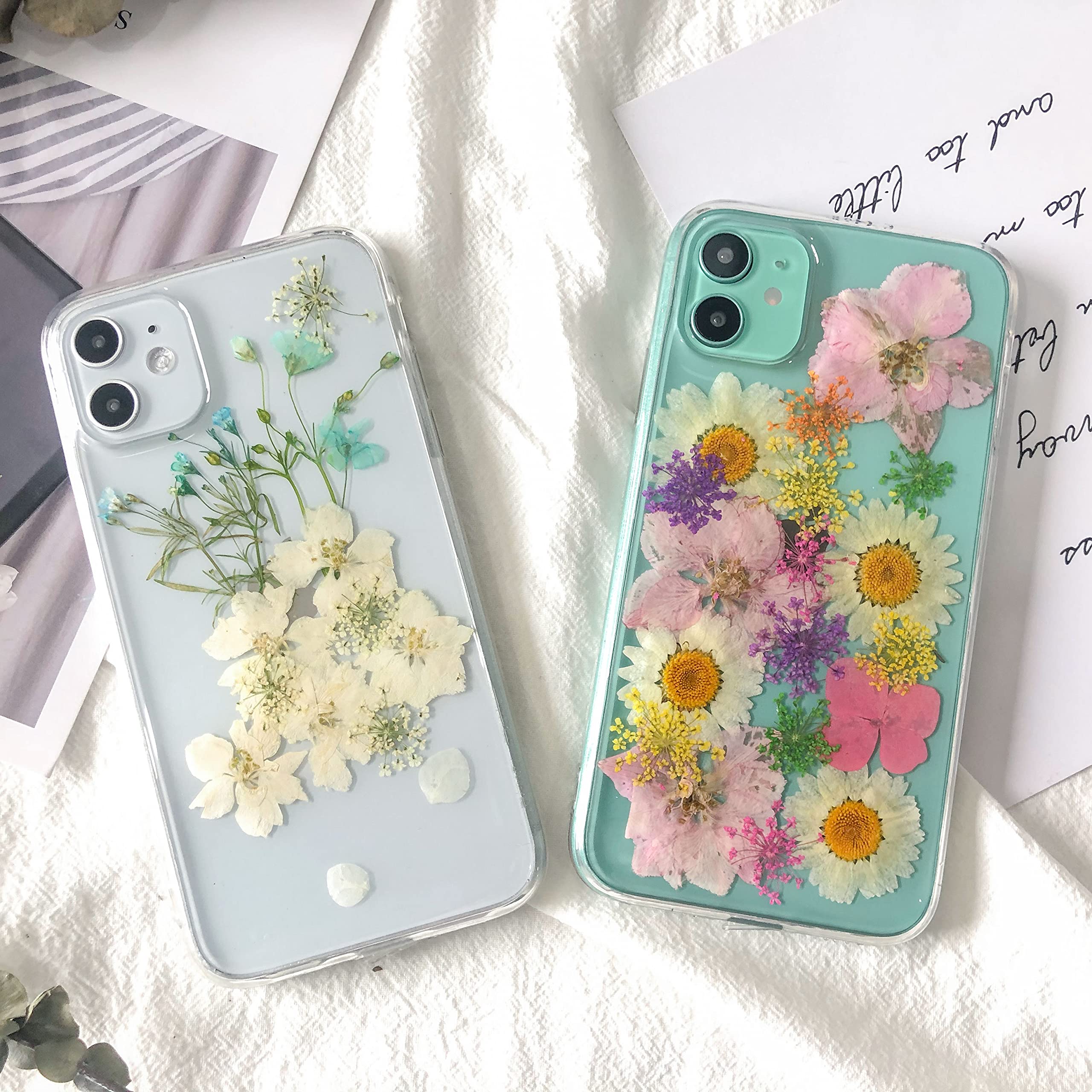 QLTYPRI Custodia per iPhone 7 Plus Cover, iPhone 8 Plus Cover Trasparente per Ragazze Donne, Silicone Morbido TPU Bordi Curvi Ondulati Antiurto Protettiva Case - Viola