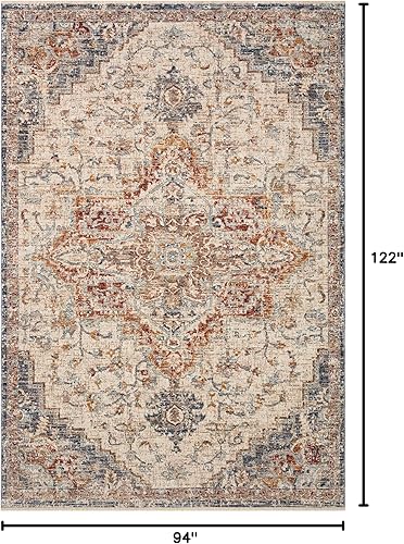 Miniatura 2 de Loloi Sorrento Collection SOR-05 - Alfombra de área de 7 pies y 10 pulgadas x 10 pies y 2 pulgadas, MarfilFiesta