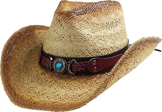 Straw Cowboy Cowgirl Hat Western 