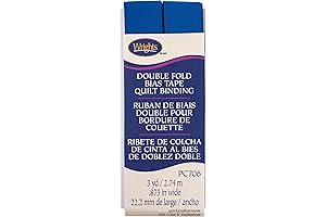 Wrights 7/8 Inch Snorkel Blue Double Fold Quilt Binding
